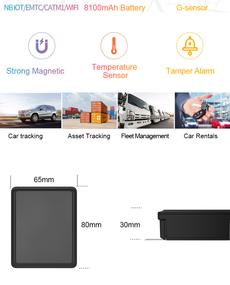 Kingwo NT07E CAT M1 NB1 LTE GPS Tracker Long Standby Strong Magnet GPS GPRS GSM Asset tracker