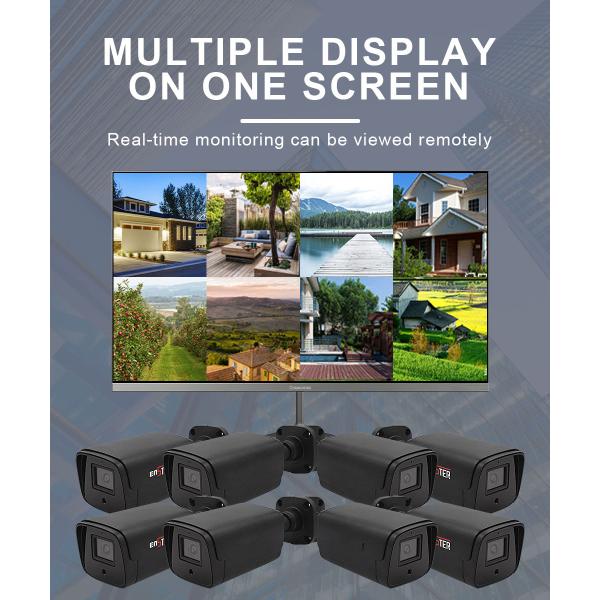 Full HD 8CH Customizable Face Detection CCTV Camera Kit with Waterproof Night Vision