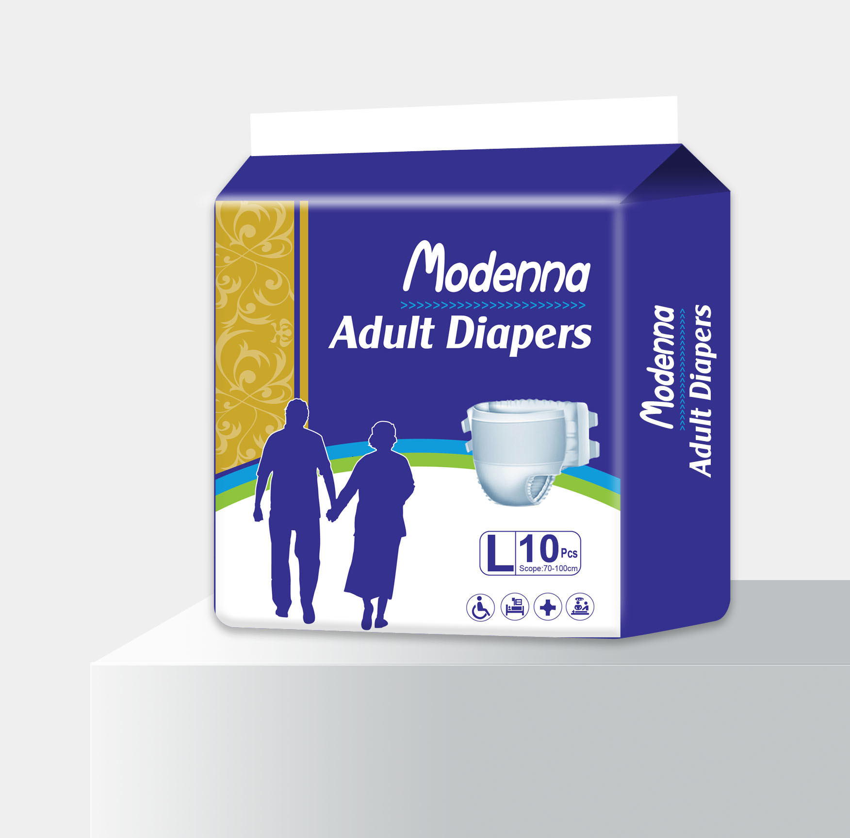 China Nonwoven Disposable Adult Diaper Soft Breathable For Elderly Incontinence wholesale