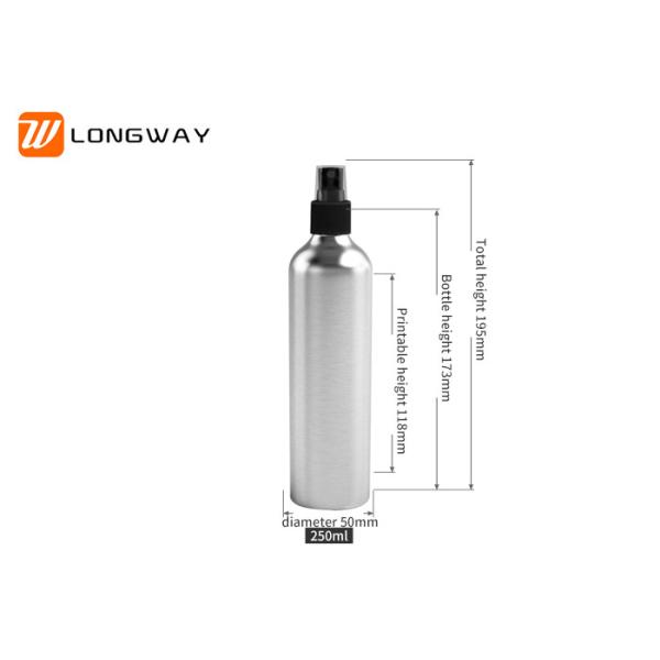Empty cosmetic bottles aluminum 30ml - 250ml color customizable bottle with lotion pump