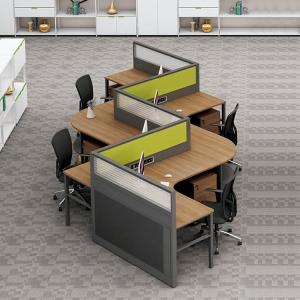 China 4 Seater Office Workstation Desks Thickness 30mm Cubicle Partition wholesale