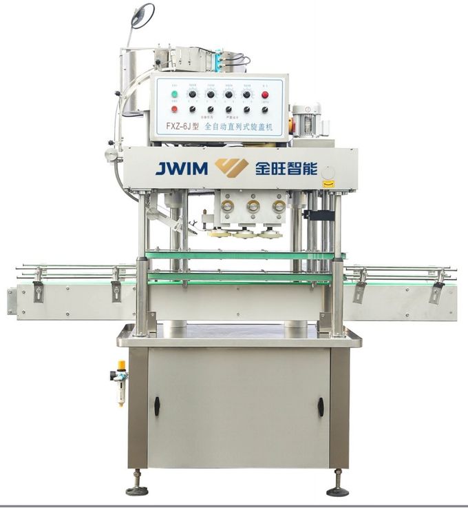Spindle Automatic Bottle Capper Machine 6000 Bottles Per Hour 2.4KW 100cpm 0