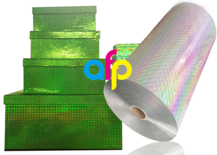 Glossy / Matte Opaque Laser Holographic Film For Paper Bag Metallic Colors