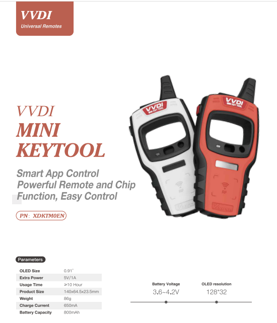 Xhorse Global Version VVDI Mini Key Tool Remote Car Key Programmer