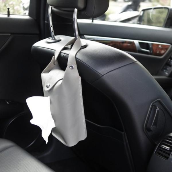 PU Leather Napkin Car Tissue Holder For Vehicle Decoration
