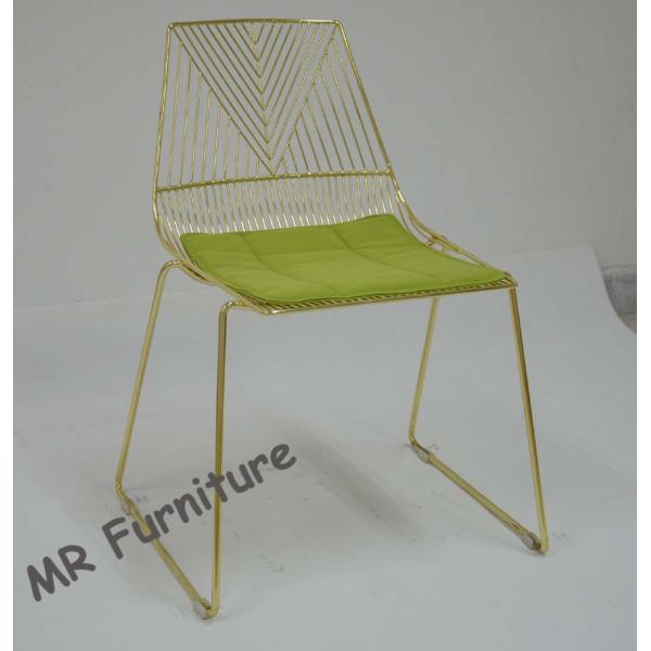 Event / Wedding Dining Chairs Metal Wire Counter Stool 75cm Seat Height
