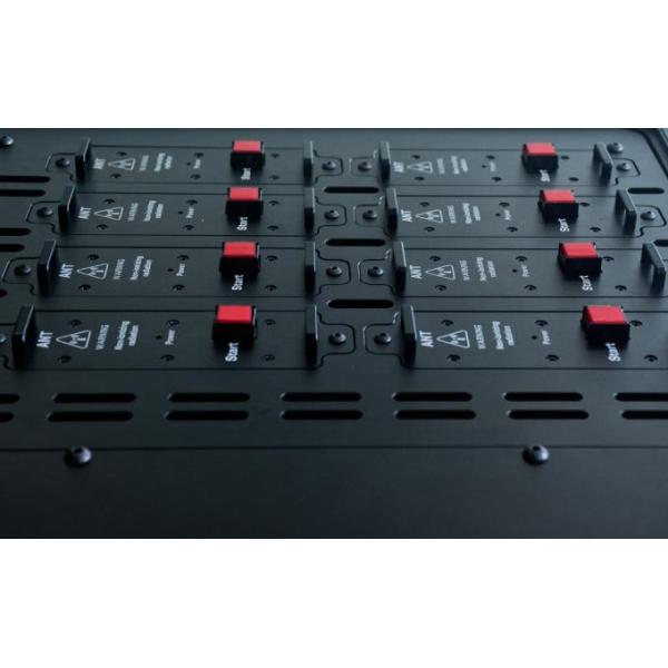 8 Channels 200w High Power Draw Bar Box Mobile Signal Jammer Blocker Manpack Military Cellphone Jammer For 315 433 868