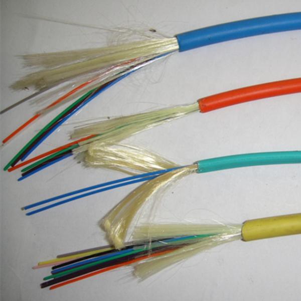 GJFJV Indoor Fiber Optic Cable Tight Buffer Aramid Yarn LSZH Multi Mode 24 Core