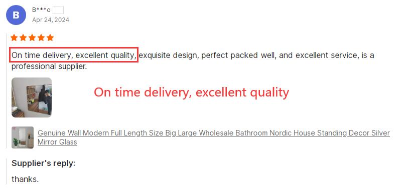 Modern Style Wall Mirror Frameless Full Length for Bathroom Two-Way Square Home Decor