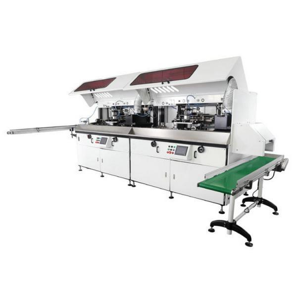 Quality OMRON PLC 70pcs/Min Screen Printing Press Equipment UV Silk Screen Printing Machine for sale