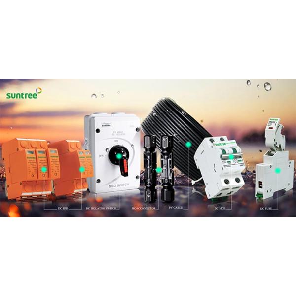 DC 1000V 3P 20ka SPD Solar PV TUV CE DC Surge Protector