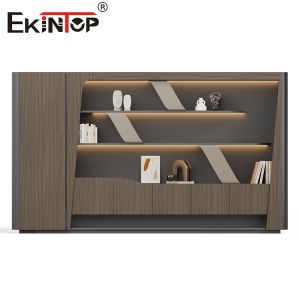 China Ekintop Wooden Office Furniture Filing Cabinet Bookcases wholesale