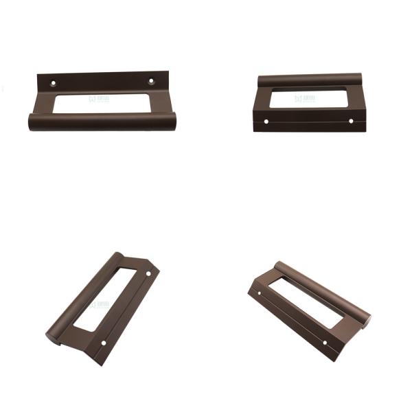 Aluminum Profile Solid Sliding Door Handle 195mm Customized Color