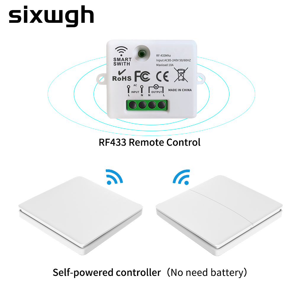Tuya Alexa Timer Smart Switch 10A Relay Module Work Remote Smart Switch support google Alexa voice control easy install