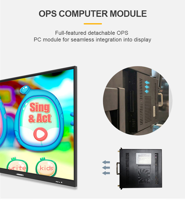 6th Gen I5 6500 Ops Pc I7 OPS Mini PC DDR4 4GB 128GB 256GB SSD For 4K IWB