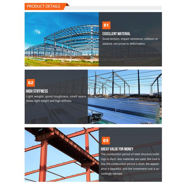 Prefab Steel Buildings Light Steel Structure Door Frame with Welded Design