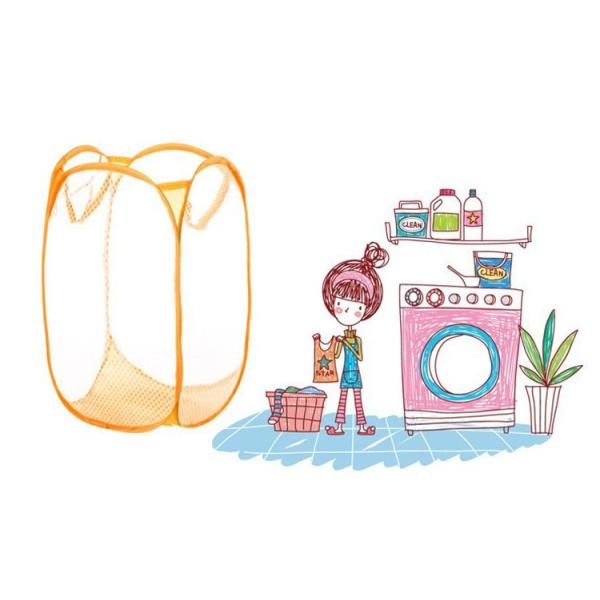 Bulk Collapsible PP Plastic Laundry Basket Mesh Laundry Bag