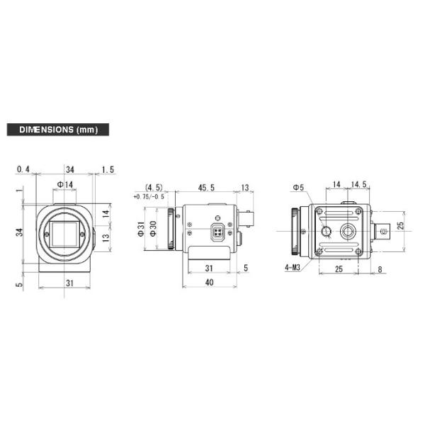 Small Watec WAT-902H2 ULTIMATE 1/2 CCD 570TV Lines B/W CCTV Camera