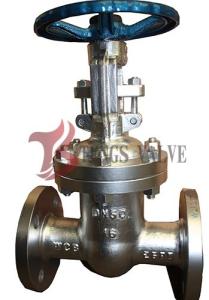 China Manual Operated Pn16 Bolted Bonnet Gate Valve Backseat Design RF / BW wholesale