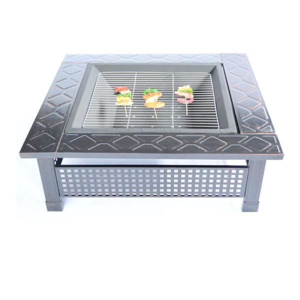 Villa country yard 34 inch Outdoor Patio Grill Portable Fire Bowl BBQ