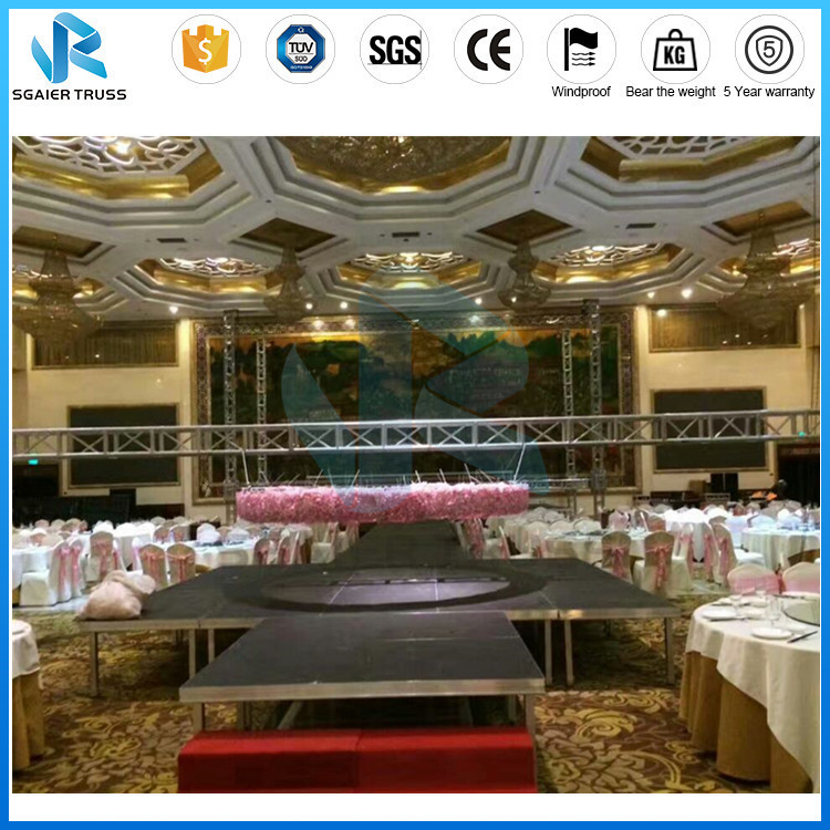 Christmas Stage Equipment Decoration Dancing Floor Wooden material Round Shape