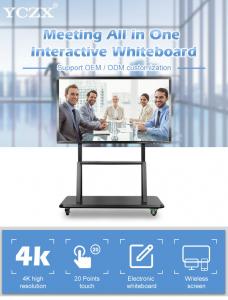 China 65 Inch Multi Touch Screen Monitor / Interactive Panel Board For Classroom wholesale