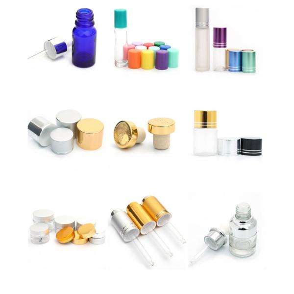 Cosmetic Aluminum Plastic Cap Screw 20mm Bottle Caps For Dispensing Bottle