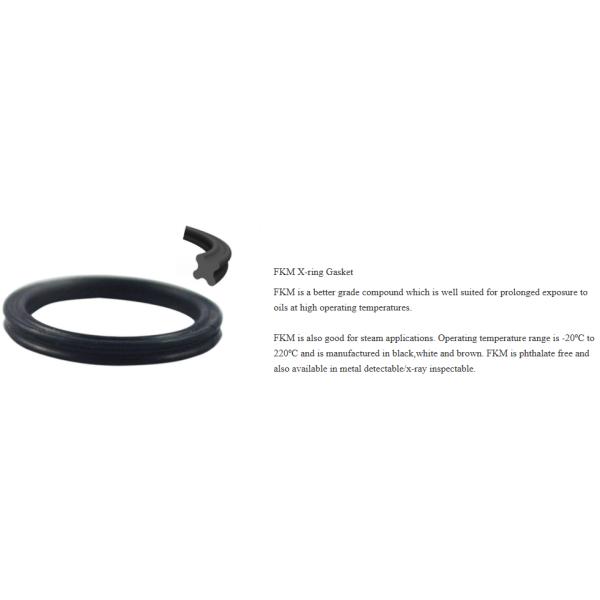 ISO9001 Customeized Rubber Semiconductor Seals Hydraulic X Ring Seal
