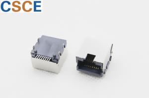 90 Degree Surface Mount RJ45 Connector LCP Plastic High Temperature Resistant
