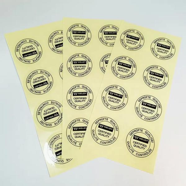 Quality Glossy Lamination Custom Jar Label Round Shape With Color Printing for sale