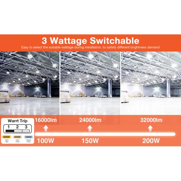 Black LED UFO High Bay Light 150w High Brightness Waterproof Mining Lamp
