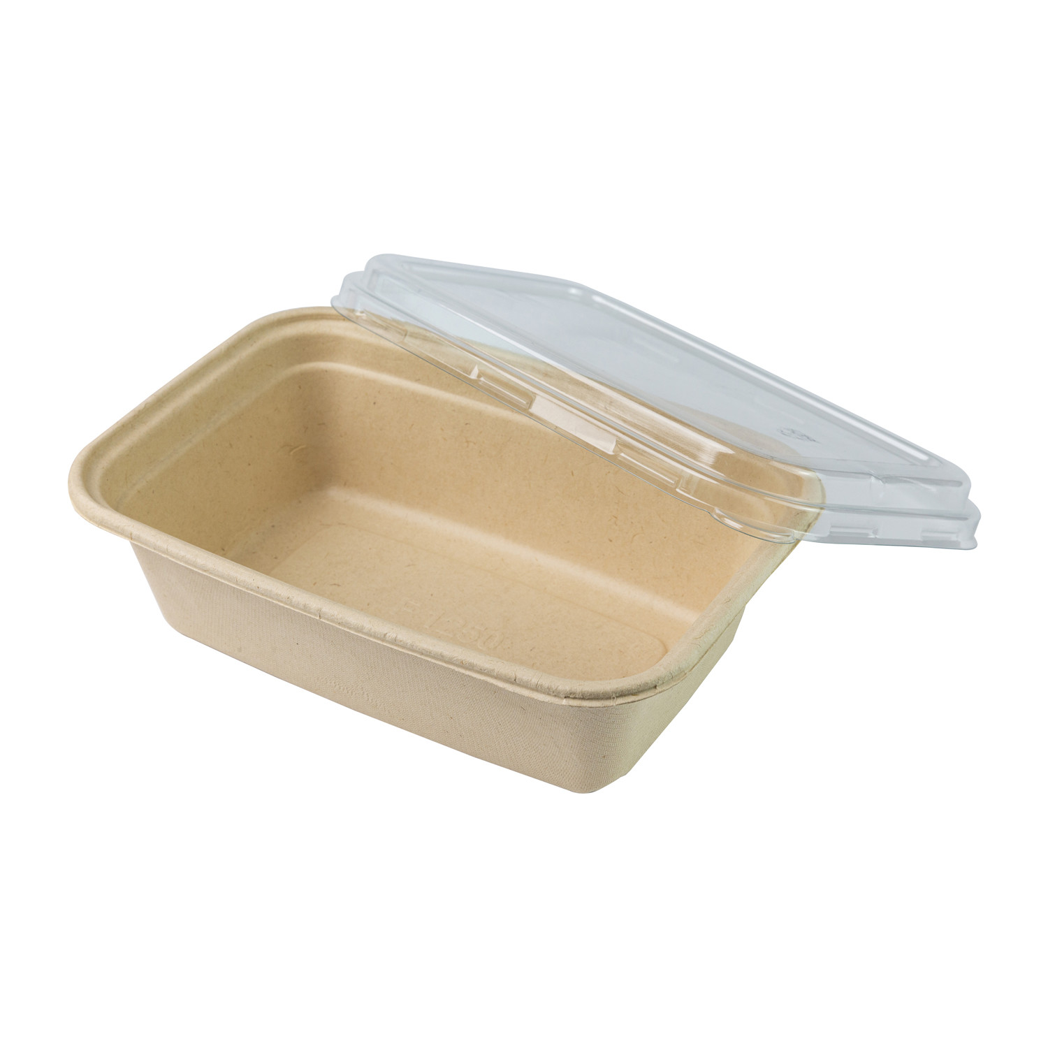 Biodegradable Paper Pulp Lunch Container, Sugarcane Bagasse Food Container, Disposable Tableware