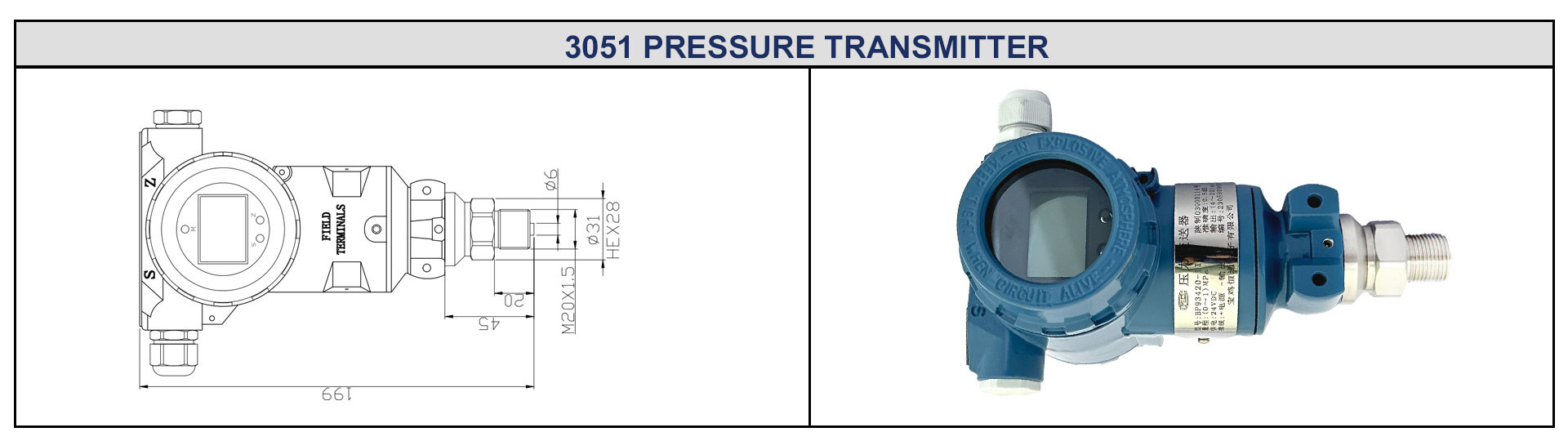 Adjustable And Displayable Industrial Pressure Sensor For Versatile Applications Display Pressure Transmitter