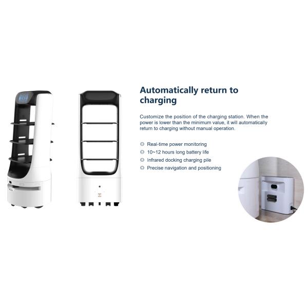 Android 5.1 Restaurant Service Robot 500mm/High BBQ Meal Delivery Robot