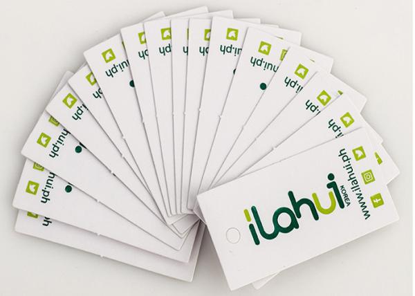Quality Customized Shape Paper Hang Tags For Clothing With ISO9001 Certification for sale
