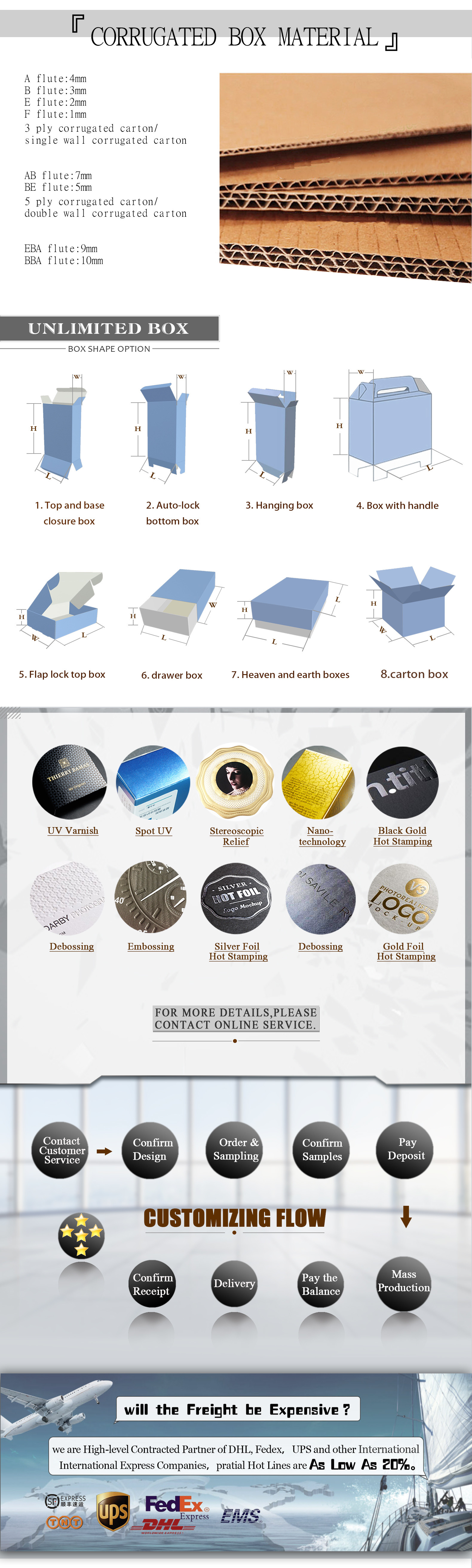 Custom Design Printing Logo Color Flat Pack Foldable Corrugated Garment Packaging Mailer Boxes