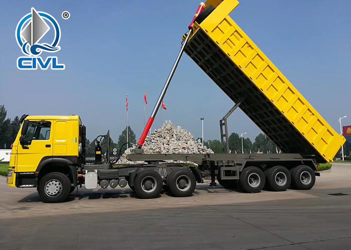 Rear Dump Sinotruk 3 Axle 60T Semi Trailer Tipper