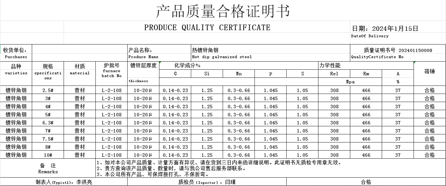 Low Carbon Steel Angle Steel for Building Structures 50*3mm Processing Service Cutting