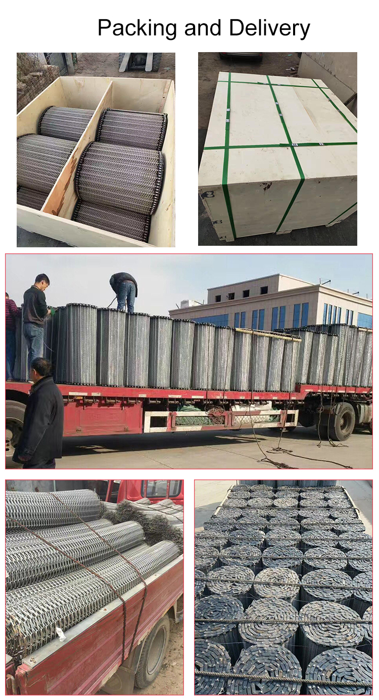 304 Stainless Steel Mesh Conveyor Wire Belt 10m Length 1.0mm Thickness