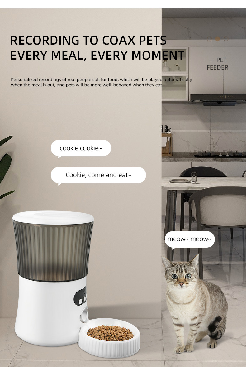 Glomarket Tuya Dog Cat Smart Pet Feeder Wifi Intelligent Remote Control With Camera