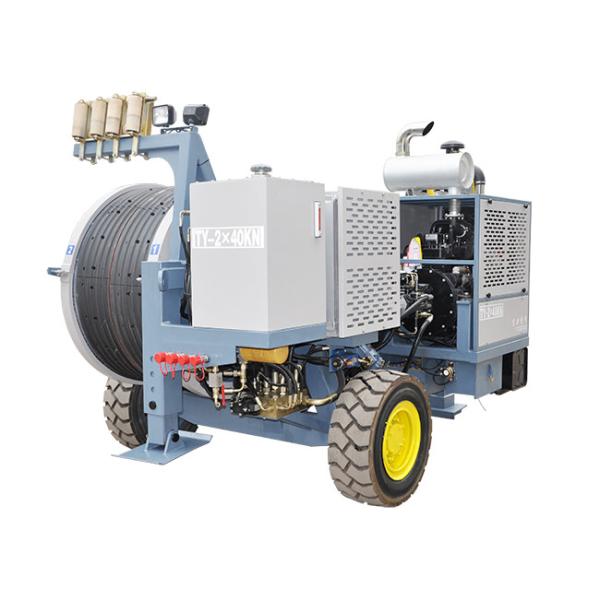 Overhead Line Hydraulic Tension Machine Max Continuous Pull 2x40kN