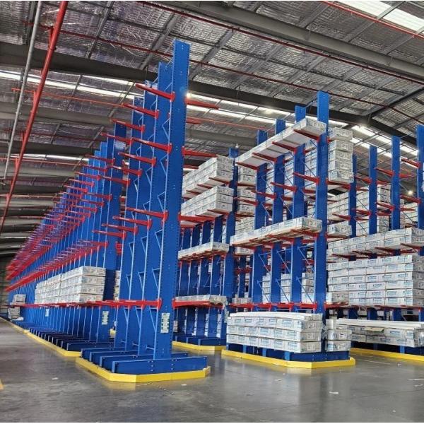 500-5000kg Industrial Cantilever Racking System Custom Arm Length Modular Design