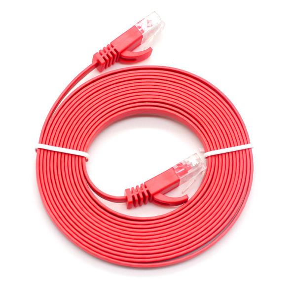 Quality 1M Flat Cat5e Network Cable , Ethernet HDPE UTP Cat 6 Patch Cord for sale