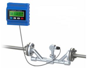 Ip68 Ultrasonic Liquid Flow Meter Transit Time With Clamp On Transducer Dn50-700