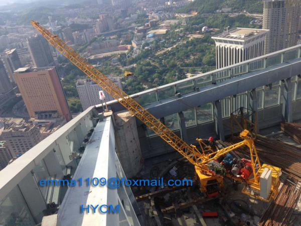 Quality 3000kg Load Mini Derrick Crane Luffing Tower for Internal Climbing Tower Crane for sale