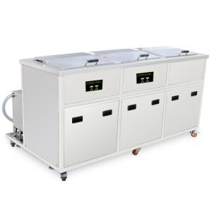 China 3 Tank Injection Blow Molds Ultrasonic Washing Device , Ultrasonic Cleaning Machine on sale