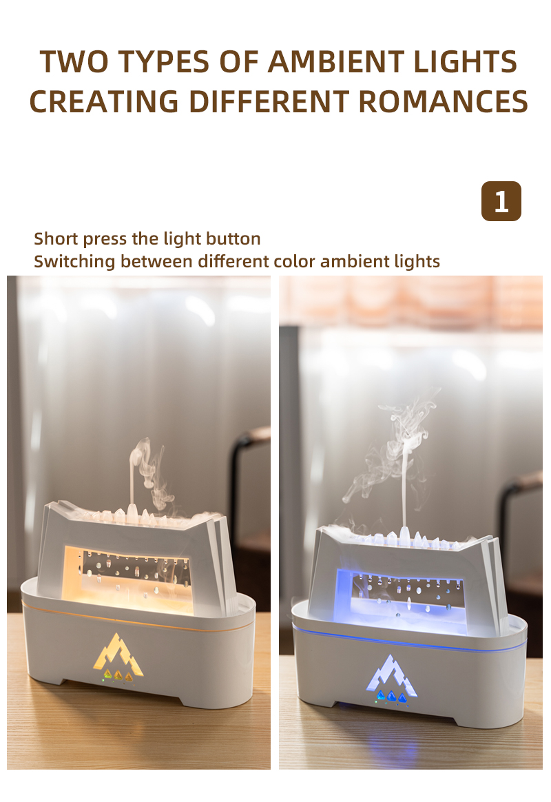 2023 Winter Christmas Promotion Raindrop Essential Oil Ultrasonic Aroma Diffuser Humidifier
