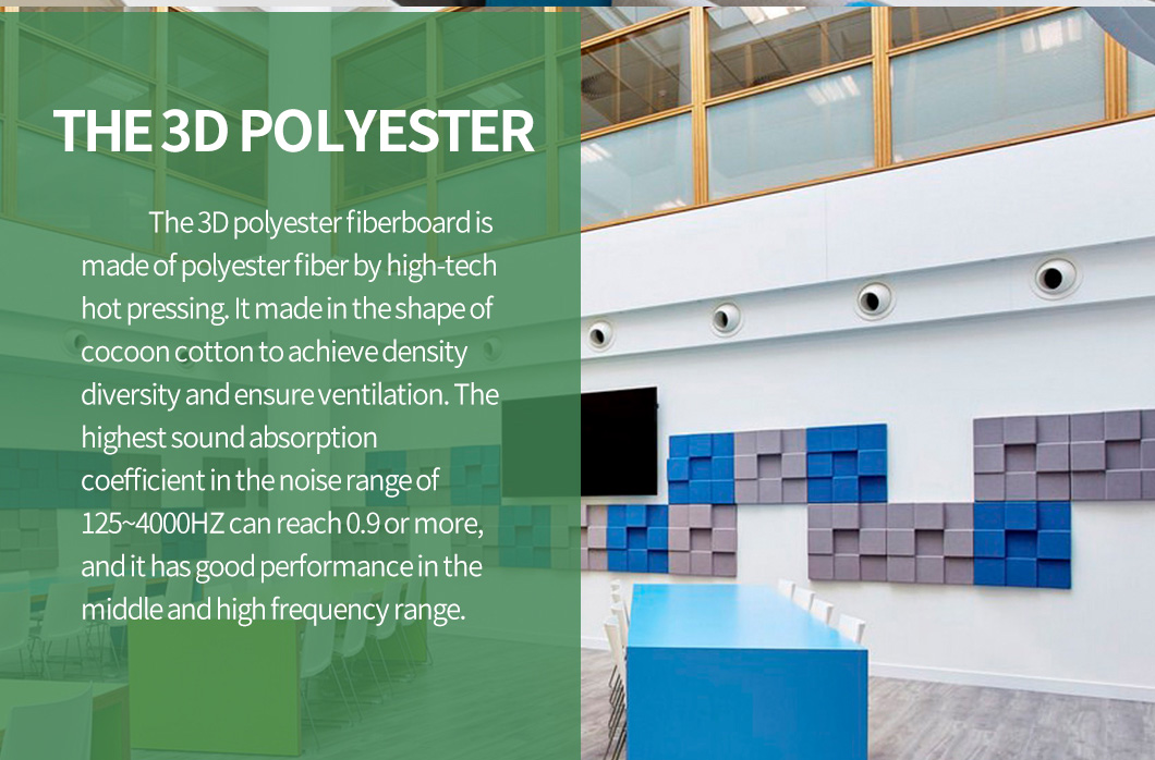Multi Function Hall 3D Acoustic Panel Heat Insulation And Eco Friendly