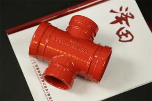 XGQT05-76x60-2.5 4 Way Pipe Fitting 4 Way Tee Pipe Fitting DN60--DN426 For 1/2 Inch