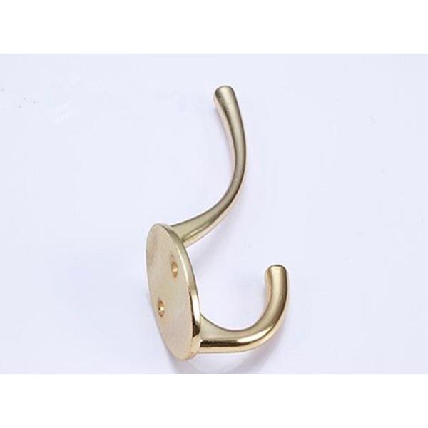 Gold Plated Cloth Hanging Hooks , Solid Wall Cap Hanger Bag Hooks Bathroom Accessorie Towel Rack